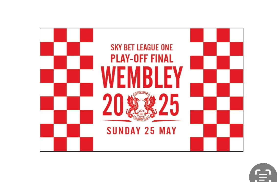 Play off Final Handwaving Flag