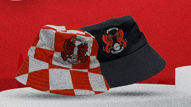 Retro Chequered Reversible Bucket Hat
