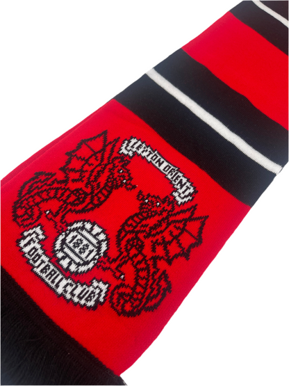 Black & Red Striped Bar Scarf