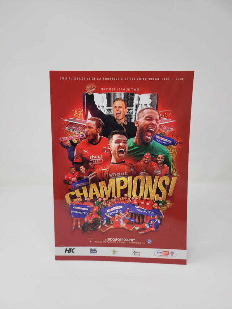 Champions Edition Matchday Programme vs Stockport county