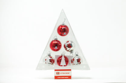 6 Pack Christmas Baubles