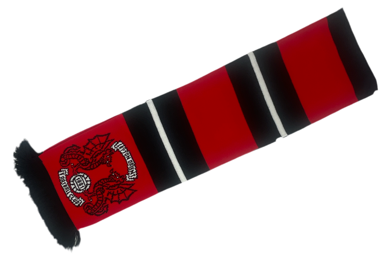 Black & Red Striped Bar Scarf