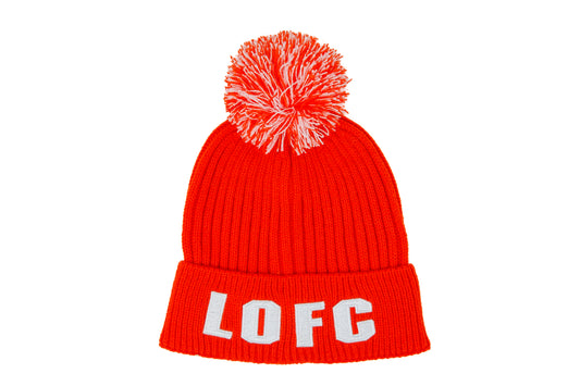 Red LOFC Bobble Beanie