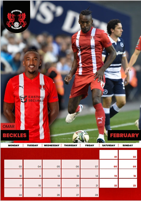 Official Leyton Orient 2025 Calendar