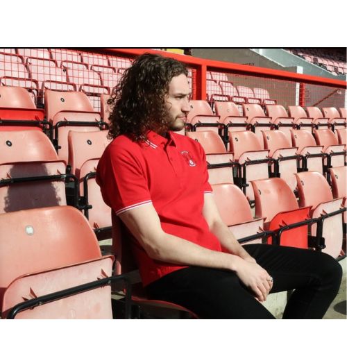 Twin Piped Red Polo