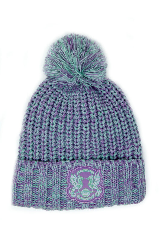 Lilac Chunky Knit Beanie